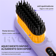 Carregar imagem no visualizador da galeria, Escova Alisadora Profissional PureGlam - ( MEGA PROMOÇÃO ) + brindes Hycella | Confiança e Qualidade é a nossa marca