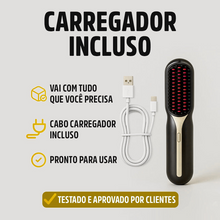 Carregar imagem no visualizador da galeria, Escova Alisadora Profissional PureGlam - ( MEGA PROMOÇÃO ) + brindes Hycella | Confiança e Qualidade é a nossa marca