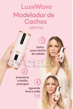 Carregar imagem no visualizador da galeria, Modelador de Cachos LuxeWave | SUPER OFERTA Hycella | Confiança e Qualidade é a nossa marca