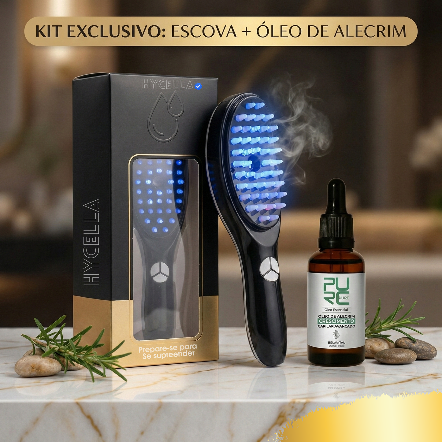 Escova de Terapia Capilar | TheraBrush® Smarts 4 em 1