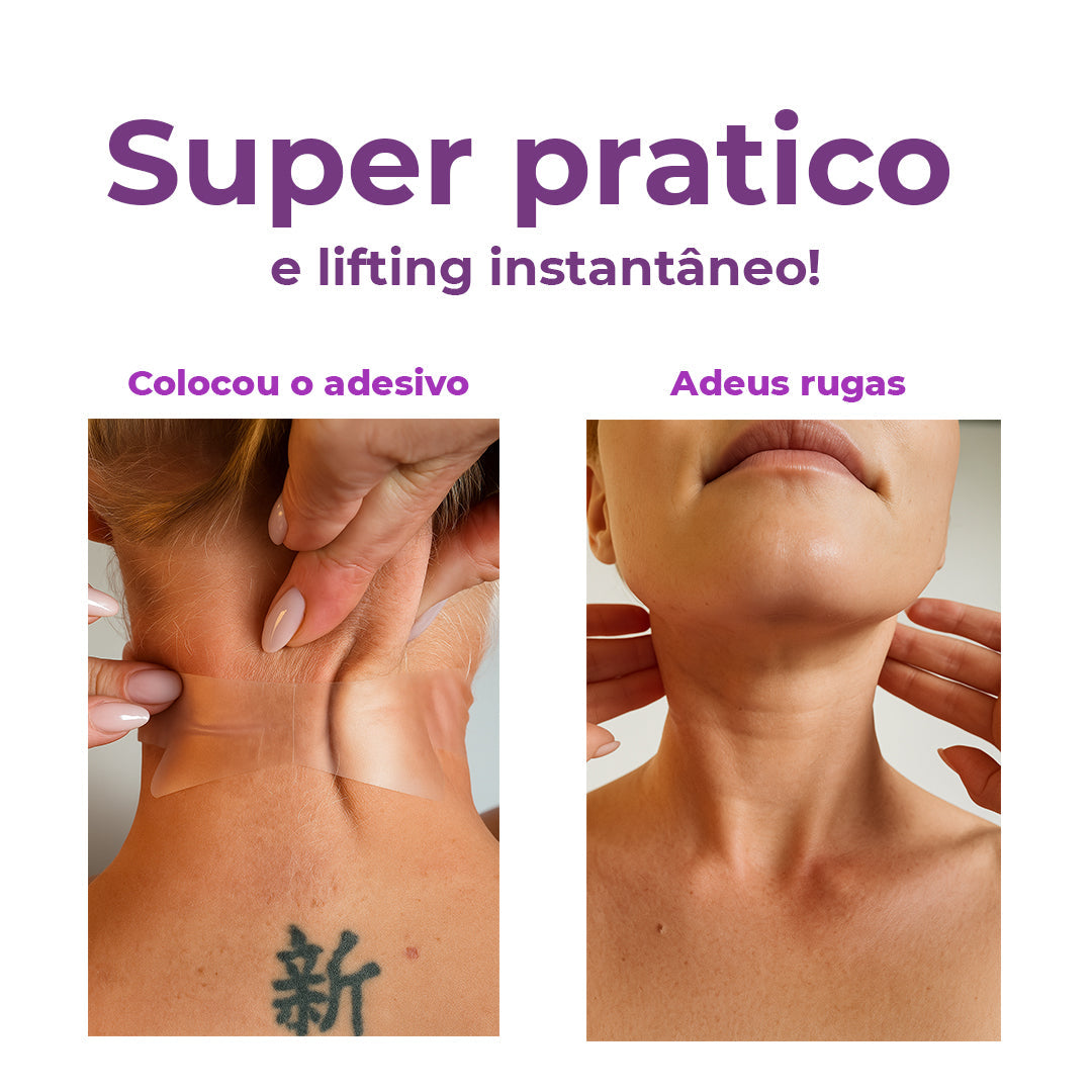 NeckLux - Adesivo para rugas e flacidez do pescoço