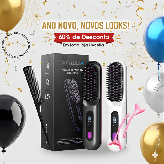 Escova Profissional PureGlam - ( PROMOÇÃO DE ANO NOVO) + Brindes