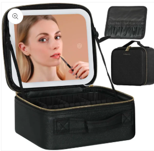 LumiCase Pro™ – Necessaire com Espelho LED Touch