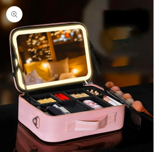 LumiCase Pro™ – Necessaire com Espelho LED Touch