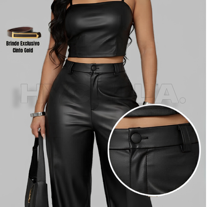 Calça de Couro Eclipse - (+ Brindes)