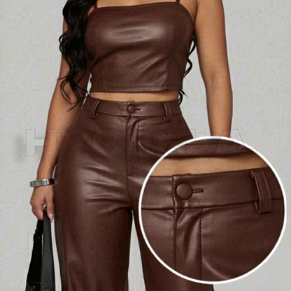 Calça de Couro Eclipse - (+ Brindes)