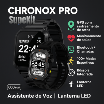 Smartwatch ChronoX Pro GPS Esportivo |  Em Liquidação