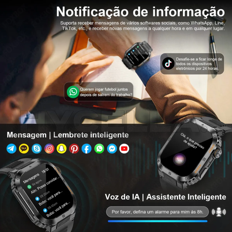 Smartwatch ChronoX Pro GPS Esportivo |  Em Liquidação