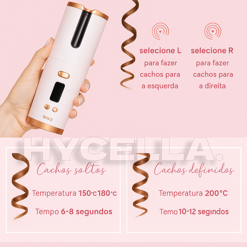 Modelador de Cachos LuxeWave | SUPER OFERTA Hycella | Confiança e Qualidade é a nossa marca