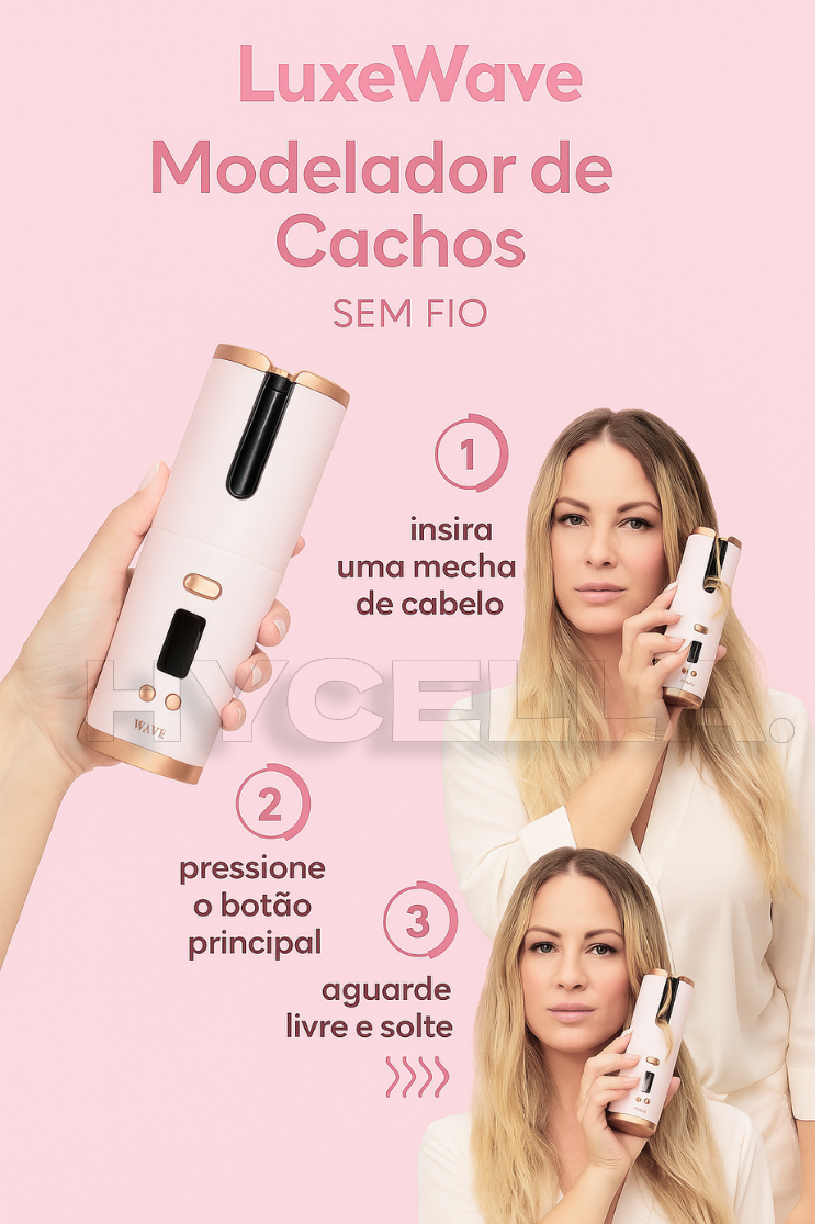 Modelador de Cachos LuxeWave | SUPER OFERTA Hycella | Confiança e Qualidade é a nossa marca