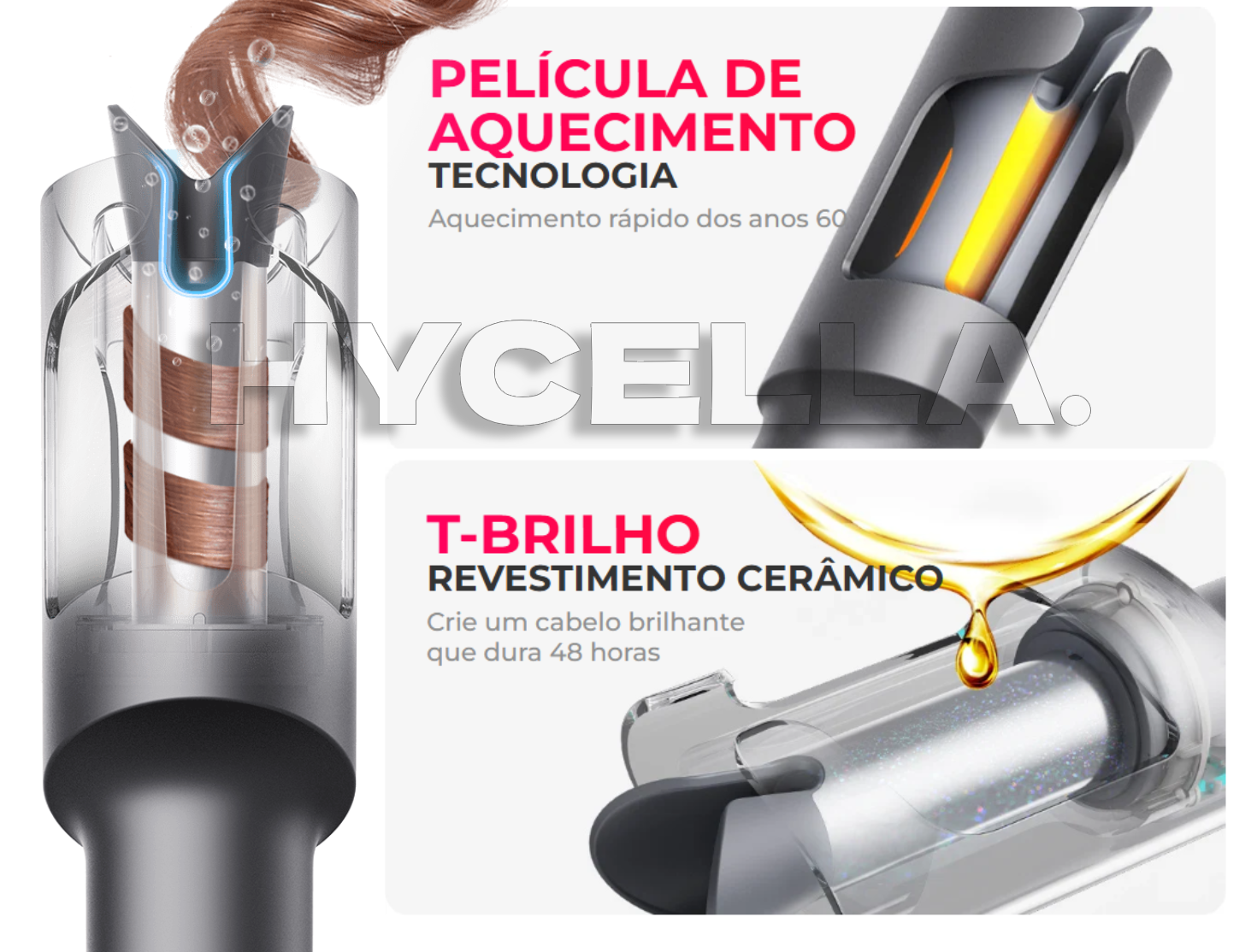 Modelador Profissional de Cachos Tymo™ | SUPER OFERTA Hycella | Confiança e Qualidade é a nossa marca