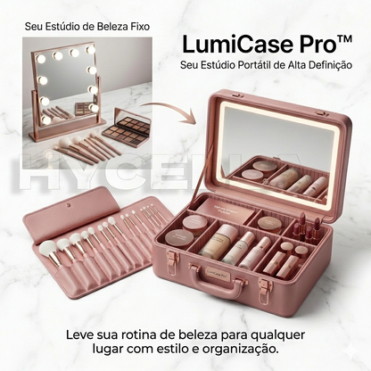 LumiCase Pro™ – Necessaire com Espelho LED Touch