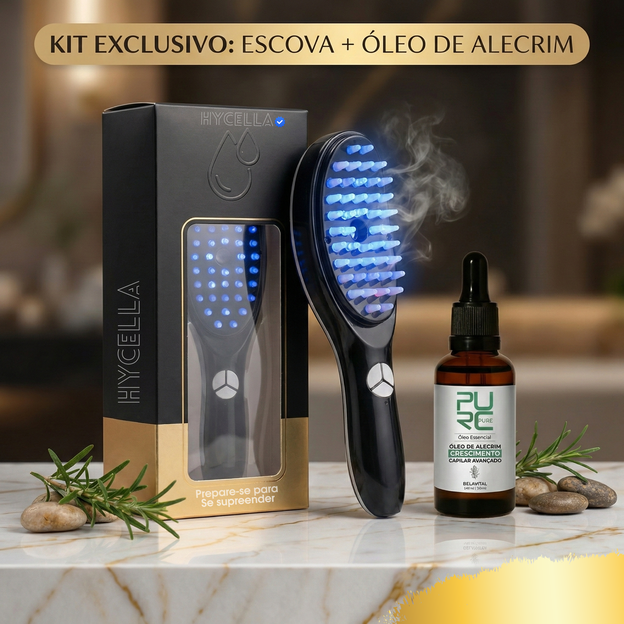 TheraBrush + Oléo de Alecrim