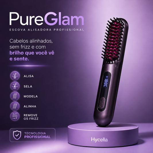 Escova Profissional PureGlam® - (+BRINDES )
