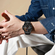 Carregar imagem no visualizador da galeria, Relógio Chronos Masculino Esportivo Quartzo Couro Hycella | Confiança e Qualidade é a nossa marca
