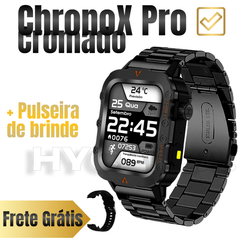 Smartwatch ChronoX Pro GPS Esportivo |  Em Liquidação