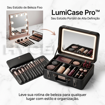 LumiCase Pro™ – Necessaire com Espelho LED Touch