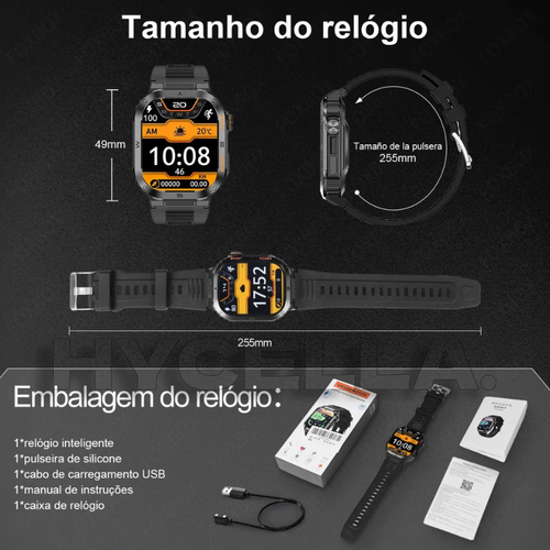 Smartwatch ChronoX Pro GPS Esportivo |  Em Liquidação